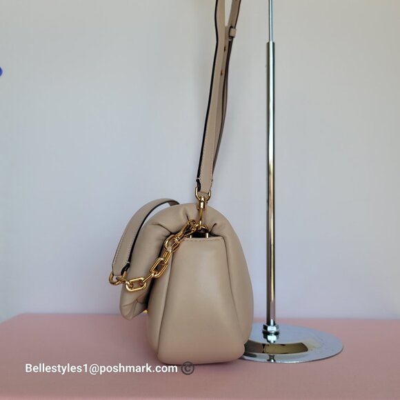 KATE SPADE Dakota Puffy Smooth Leather Convertible Crossbody Bag- Feather🎈$248⭐ - Picture 9 of 16